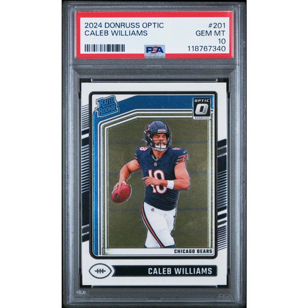 PSA 10 Caleb Williams 2024 Donruss Optic Rookie Card #201