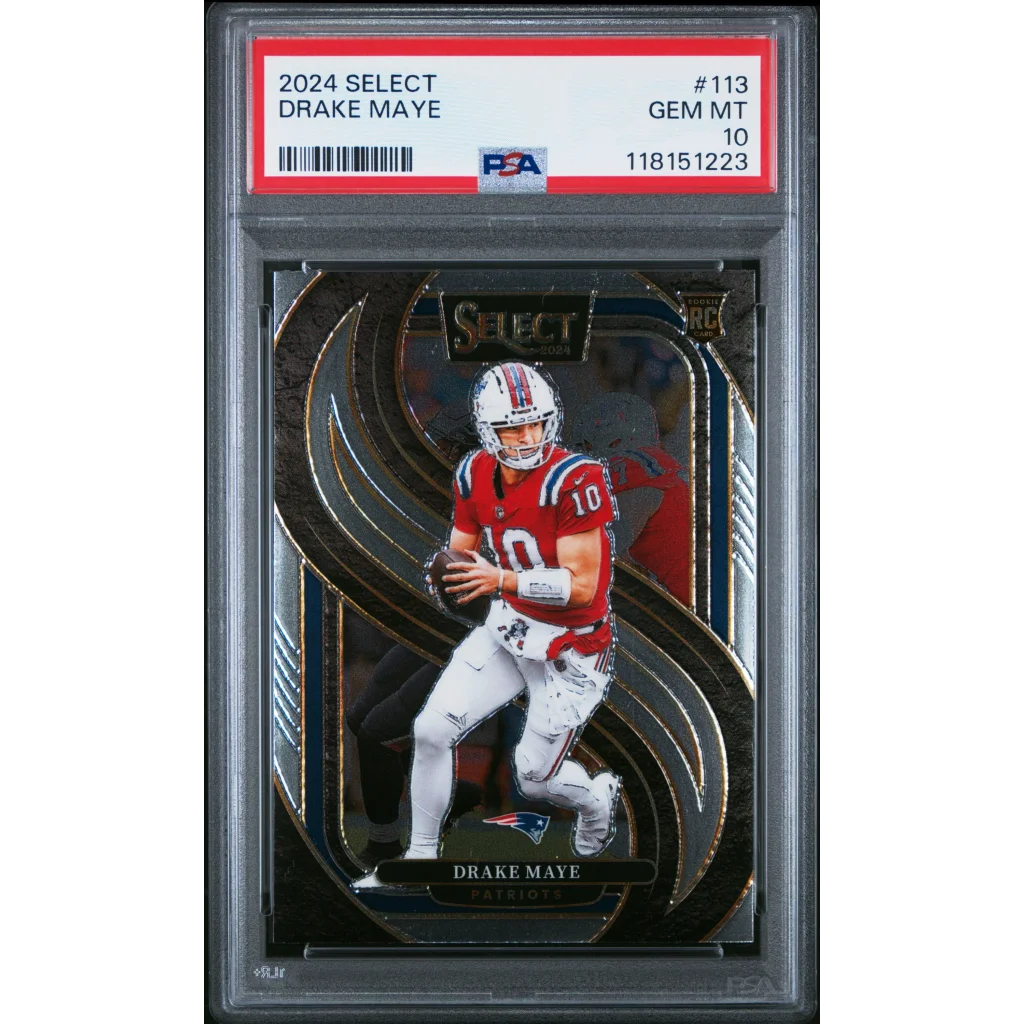 PSA 10 gem mint Drake Maye 2024 rookie football card graded by PSA