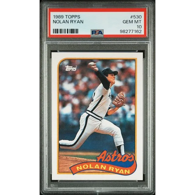 1989 Topps Nolan Ryan baseball card graded Gem Mint 10 PSA 10