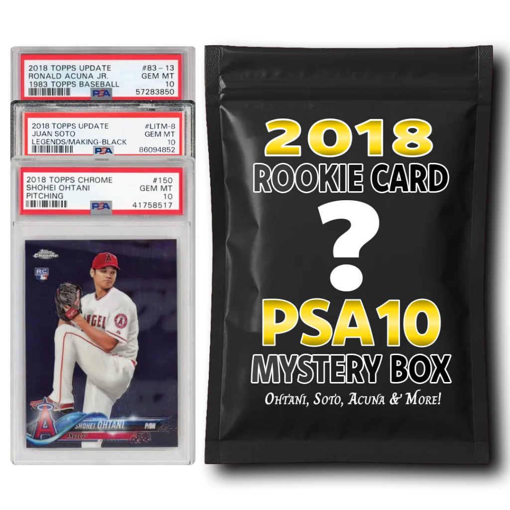 PSA 10 Graded 2018 MLB Baseball Rookie Card Mystery Box (Ohtani, Soto, Acuna & More!) | Hall of Fame Sports Memorabilia | vintageantiquesgifts.com