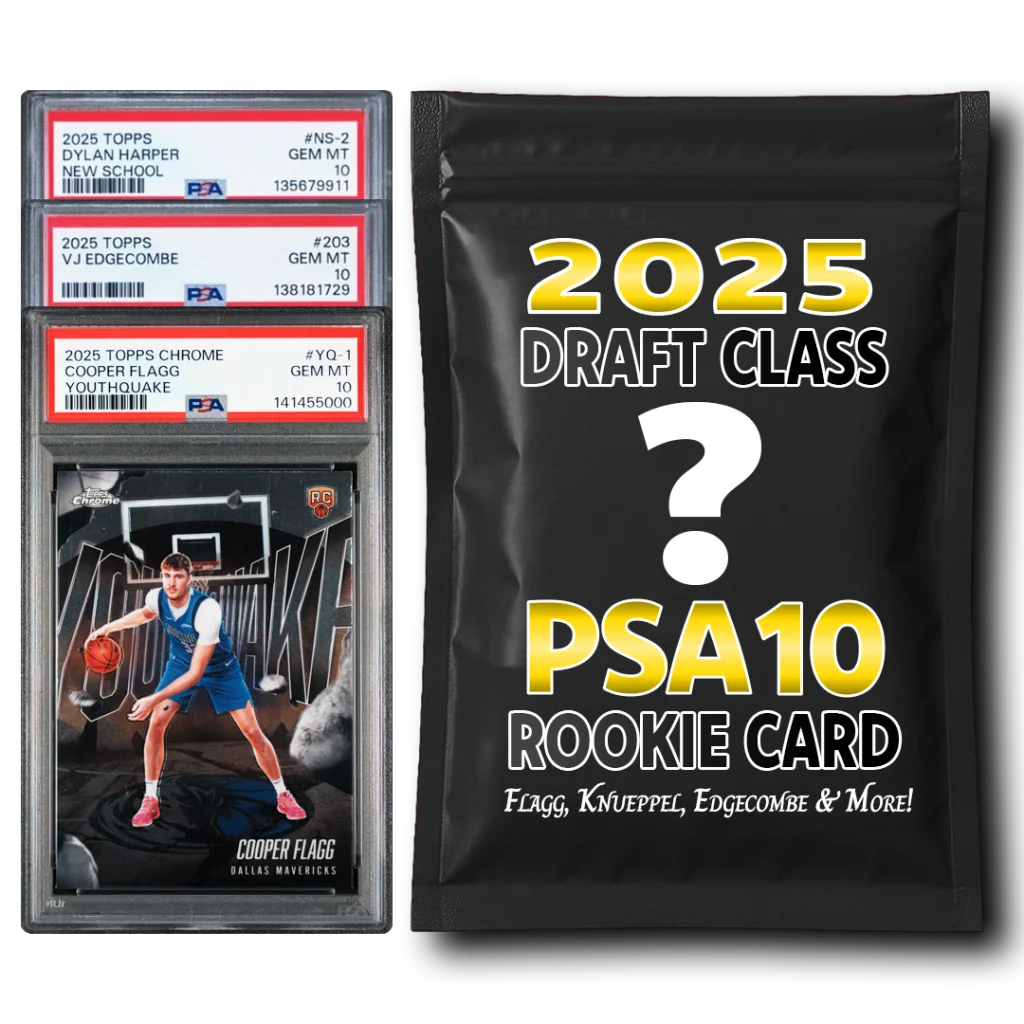 PSA 10 Graded 2025 NBA Draft Class Rookie Basketball Card Mystery Pack | Hall of Fame Sports Memorabilia | vintageantiquesgifts.com