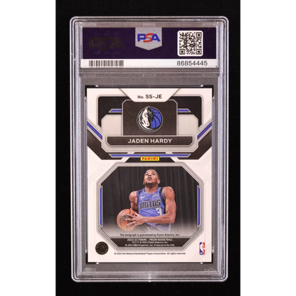 Graded PSA 10 Jaden Hardy Rookie Sensational Signatures Prizm basketball card