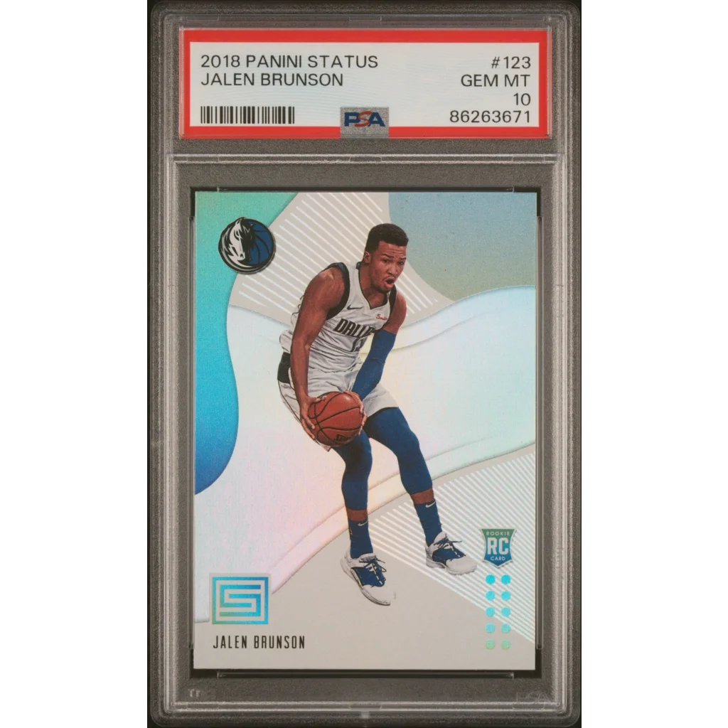 Gem Mint 10 PSA Graded Jalen Brunson 2018 Panini Rookie Card
