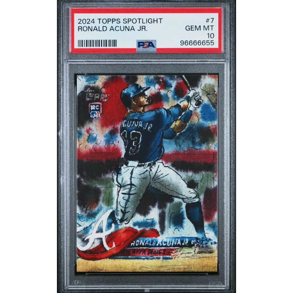 Ronald Acuna Jr 2024 Topps Spotlight PSA 10 Gem Mint baseball card