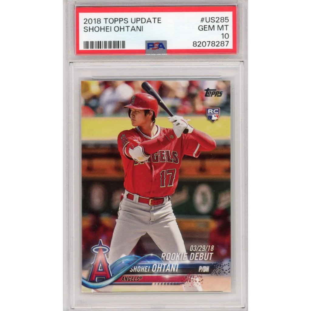PSA 10 Shohei Ohtani 2018 Topps Chrome Silver Parallel Gem Mint 10