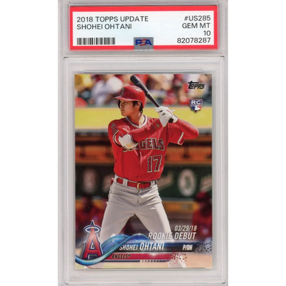 PSA 10 Shohei Ohtani 2018 Topps Chrome Silver Parallel Gem Mint 10