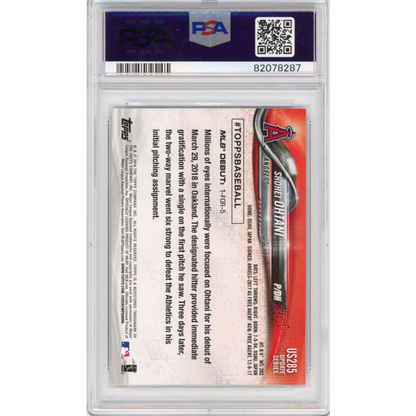 PSA 10 Shohei Ohtani 2018 Topps Chrome Silver Parallel Gem Mint card