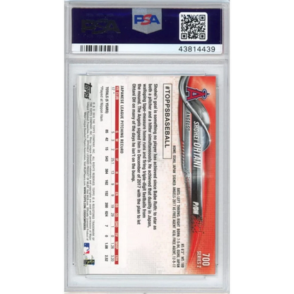 PSA 10 Gem Mint Shohei Ohtani 2018 Topps Rookie Card Graded