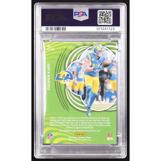 Graded PSA 7 Cooper Kupp Limelight Gold Auto Rams trading card 45/50