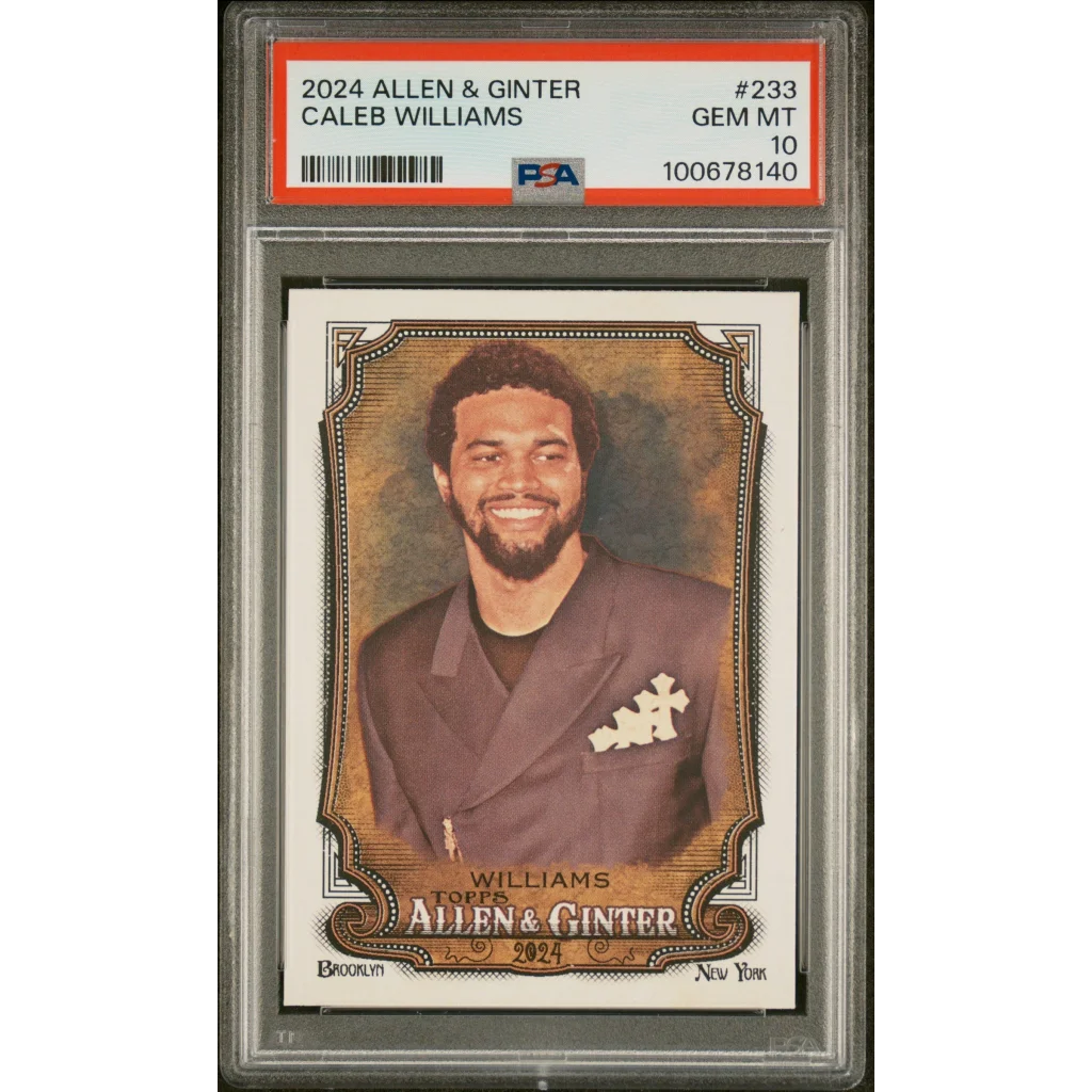 PSA Gem Mint 10 Caleb Williams 2024 Allen & Ginter baseball card