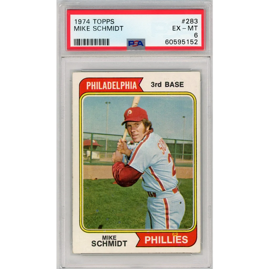 1974 Topps Mike Schmidt #283 PSA Graded EX-MT Baseball Card