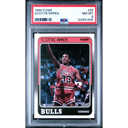PSA Graded 1986 Fleer Scottie Pippen Rookie Card #20 NM-MT