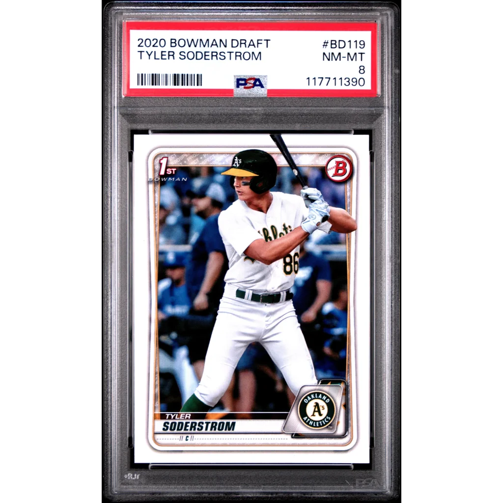 PSA graded 2020 Bowman Draft Tyler Soderstrom baseball card