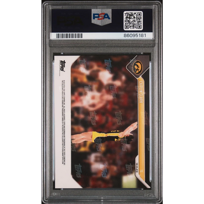 Gold black PSA graded Caitlin Clark 2023 Bowman rookie basketball card