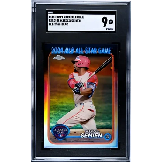 PSA graded 2024 Topps Chrome Marcus Semien All-Star baseball card for collectors