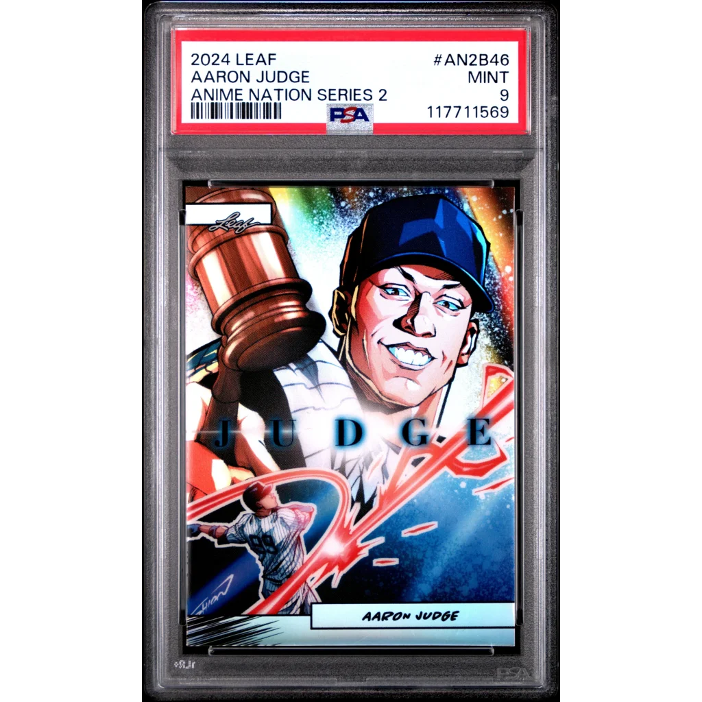 PSA graded 2024 Aaron Judge anime nation series 2 baseball card