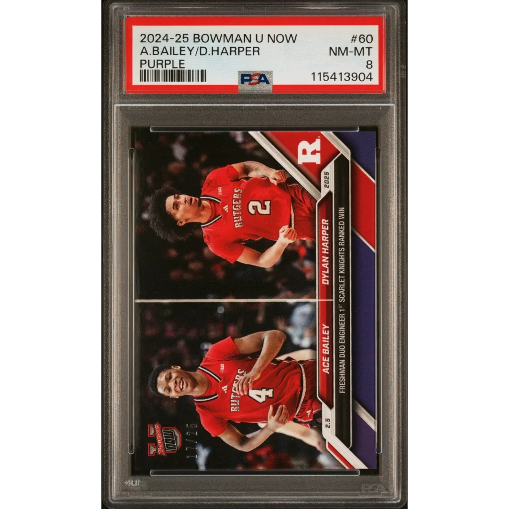 PSA graded Ace Bailey 2024-25 Bowman rookie card RC #25