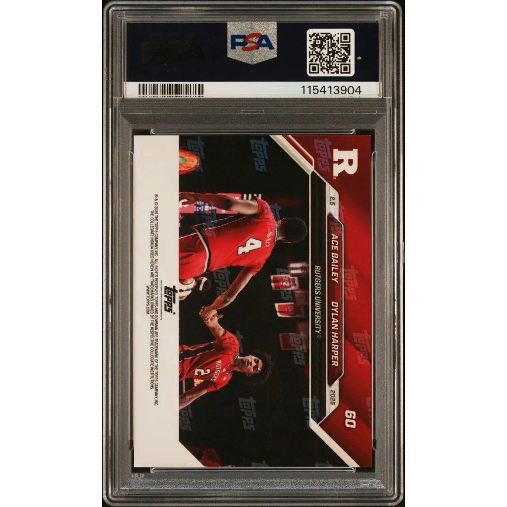 PSA graded 2019 Topps Chrome Ace Bailey rookie card RC #25