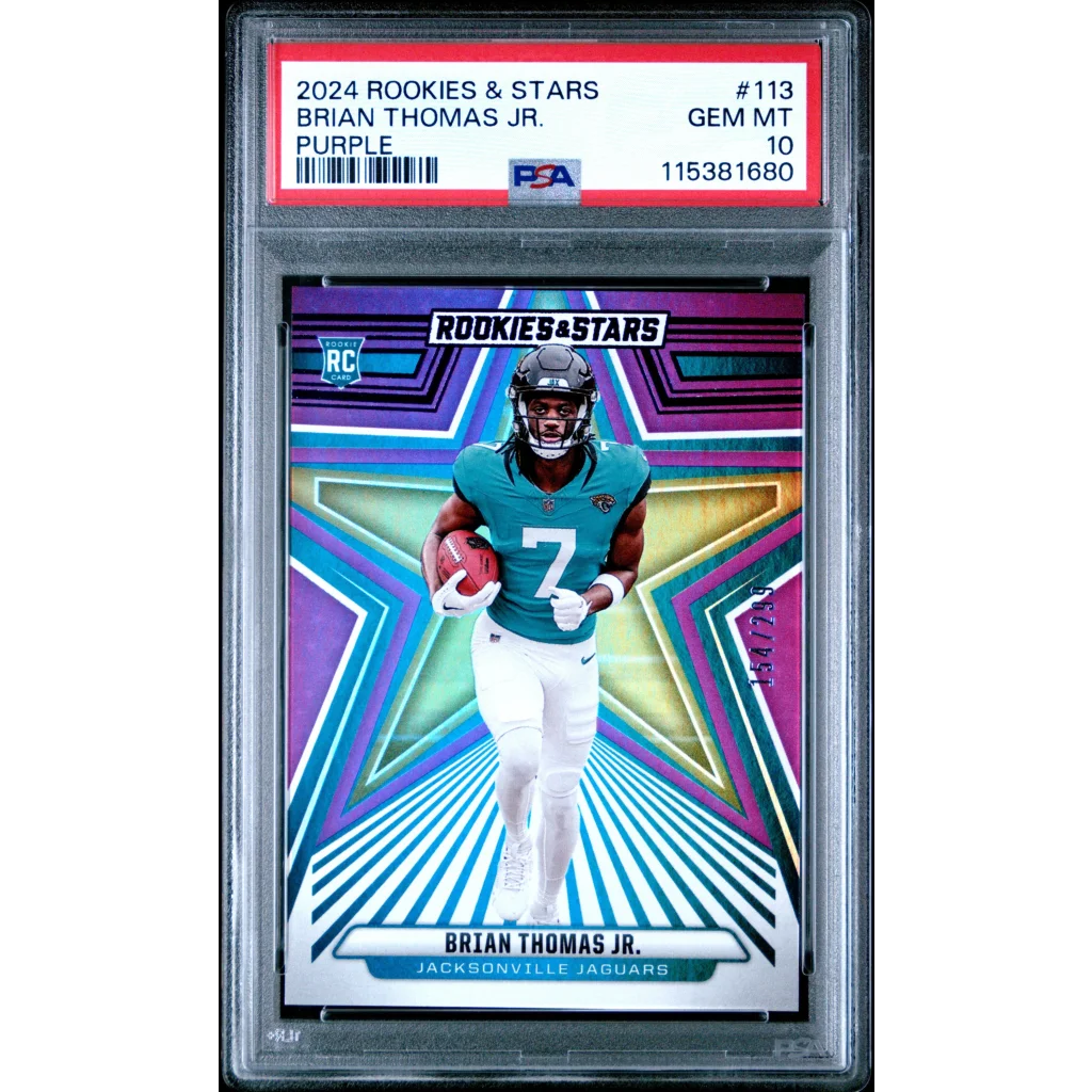 PSA graded Brian Thomas Jr 2024 rookie card