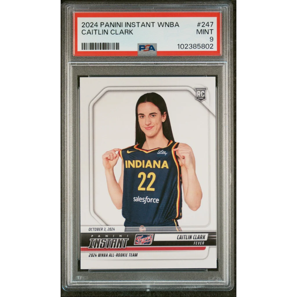 PSA Graded Caitlin Clark 2024 Panini Instant WNBA Rookie Card 1/6980