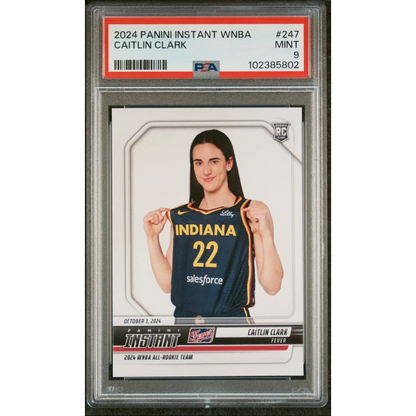 PSA Graded Caitlin Clark 2024 Panini Instant WNBA Rookie Card 1/6980
