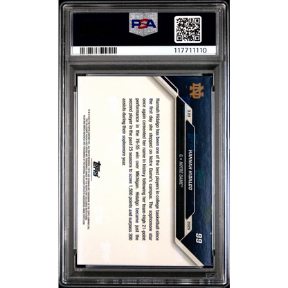 PSA 7.5 Graded 2018 Panini Contenders Hannah Washington Draft Picks Card #98