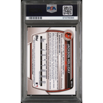 PSA graded Jackson Holliday baseball card for collectors and fans