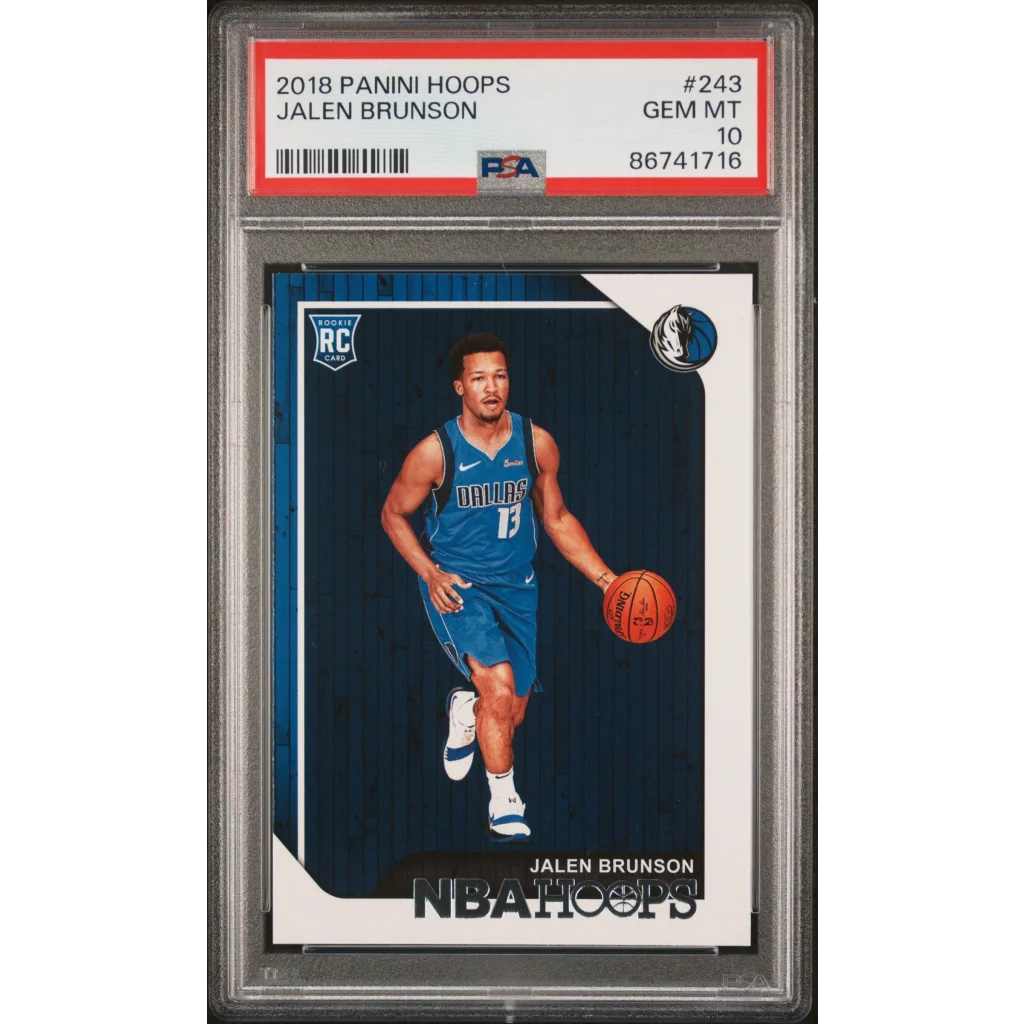 PSA Graded 2018 Panini Hoops Jalen Brunson Rookie Basketball Card