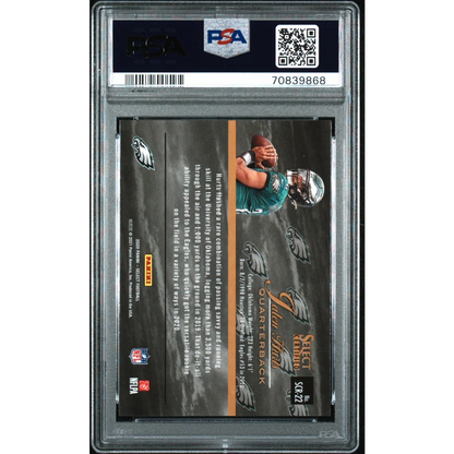 PSA graded Jalen Hurts 2020 Panini Select rookie card with 2018 Eagles vibe