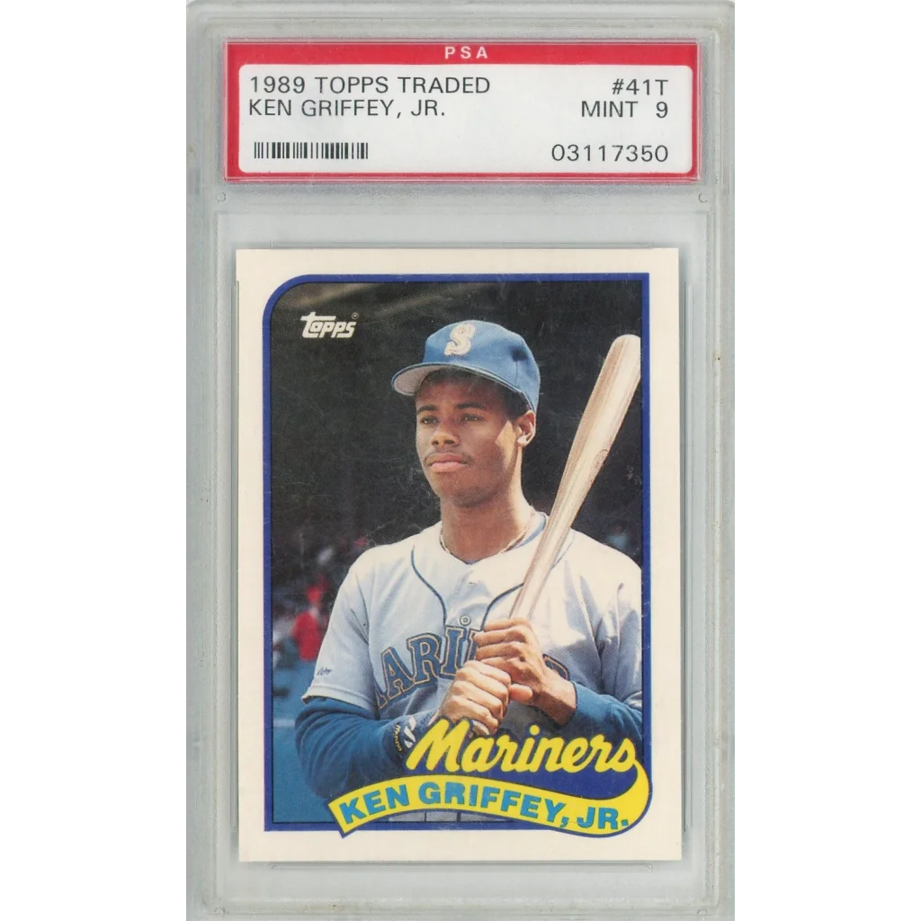PSA graded 1989 Topps Traded Ken Griffey Jr rookie card