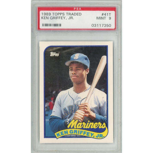 PSA graded 1989 Topps Traded Ken Griffey Jr rookie card