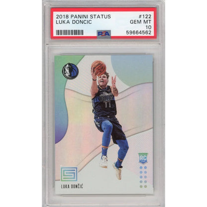 PSA graded Luka Doncic 2019 Panini Status rookie card