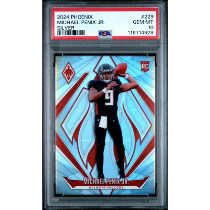 PSA Graded Michael Penix Jr 2024 Phoenix Prizm Rookie Card