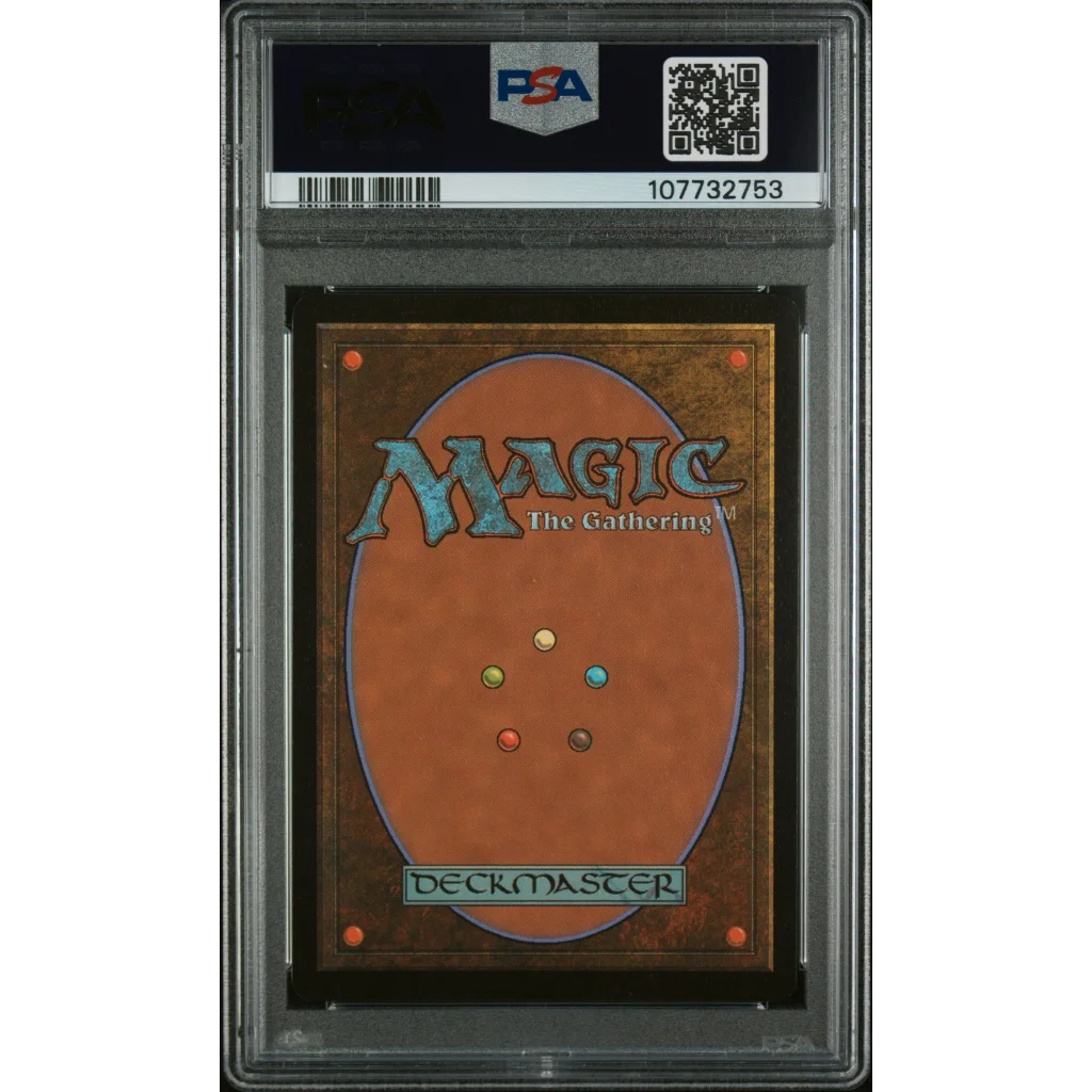 PSA graded The One Ring Scene Foil MTG LTR card 451 with colorful mana symbols and gold border