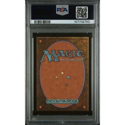 PSA graded The One Ring Scene Foil MTG LTR card 451 with colorful mana symbols and gold border