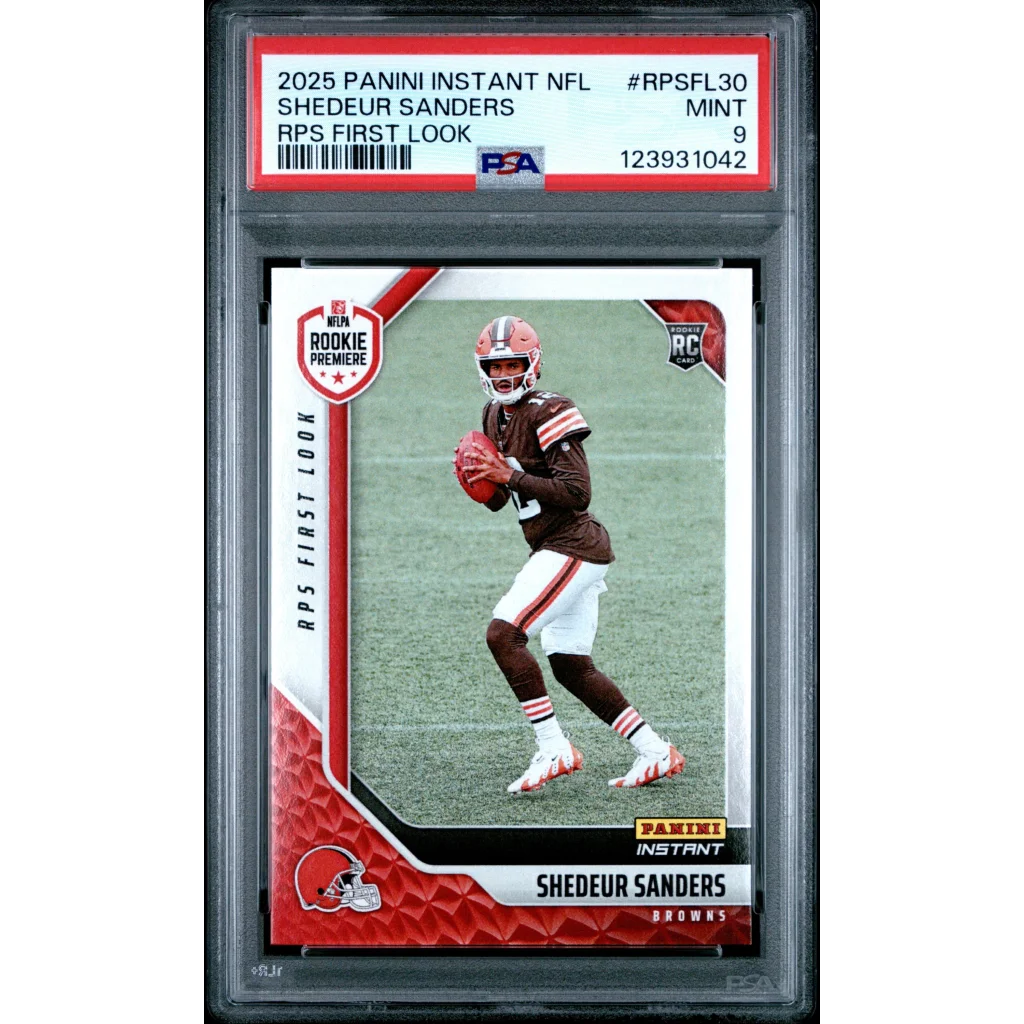 PSA Graded 2025 Panini Instant Shedeur Sanders NFL Rookie Card 1 of 472