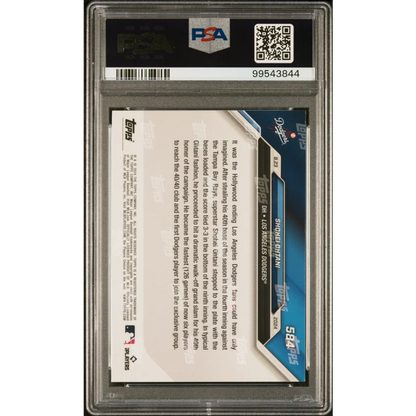 PSA graded Shohei Ohtani 2024 Topps Now action swing card
