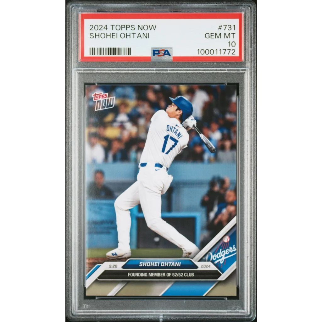 PSA graded Shohei Ohtani 2024 Topps Now #731 baseball card