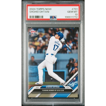 PSA graded Shohei Ohtani 2024 Topps Now #731 baseball card