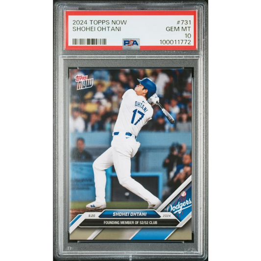 PSA graded Shohei Ohtani 2024 Topps Now #731 baseball card