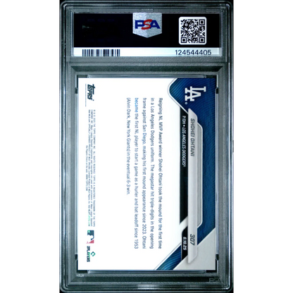 PSA graded 2017 Topps Shohei Ohtani Dodgers baseball card