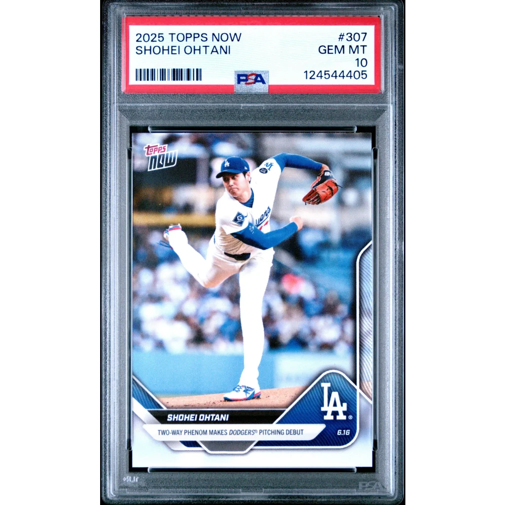 PSA graded 2025 Topps Now Shohei Ohtani Dodgers baseball card