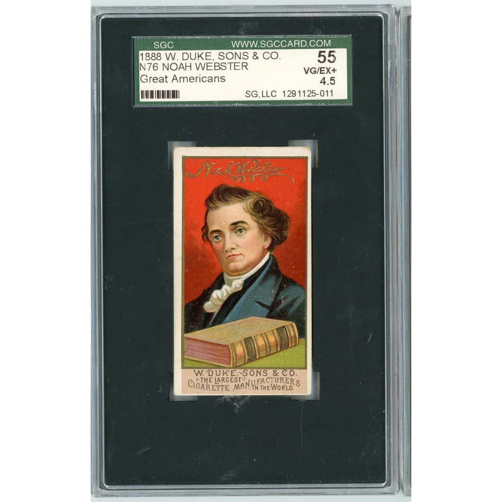 PSA graded vintage baseball card display case showing 1859 W on black background