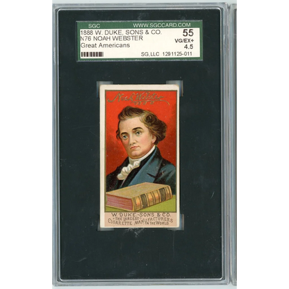 PSA graded vintage baseball card display case showing 1859 W on black background