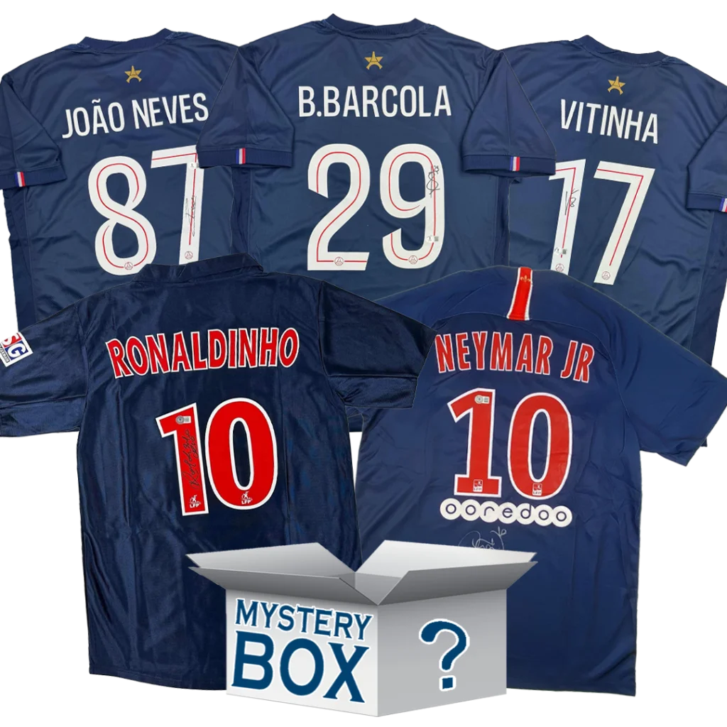 PSG Paris Saint-Germain F.C. Autographed Soccer Jersey Mystery Box with PSA JSA or Beckett COA | Hall of Fame Sports Memorabilia | vintageantiquesgifts.com