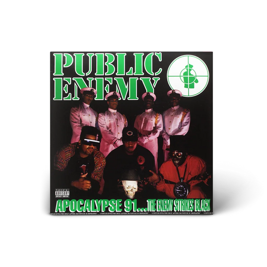 Public Enemy Apocalypse 91 Limited Edition Translucent Green Vinyl album cover featuring enemy strikes black