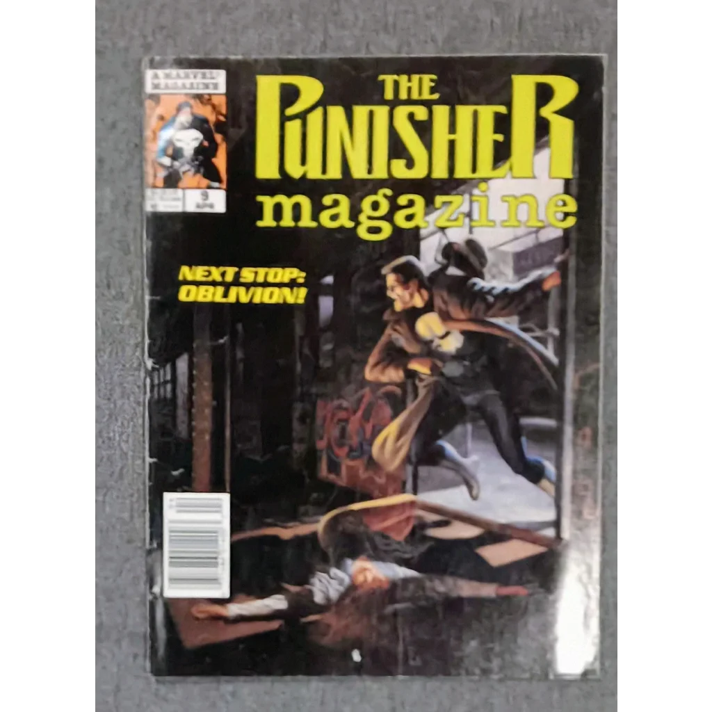 Punisher Magazine Issue 9 cover with gritty action scene