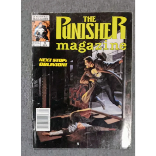 Punisher Magazine Issue 9 cover with gritty action scene