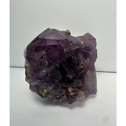 Chunky purple cubic fluorite crystal cluster from China, 45g specimen