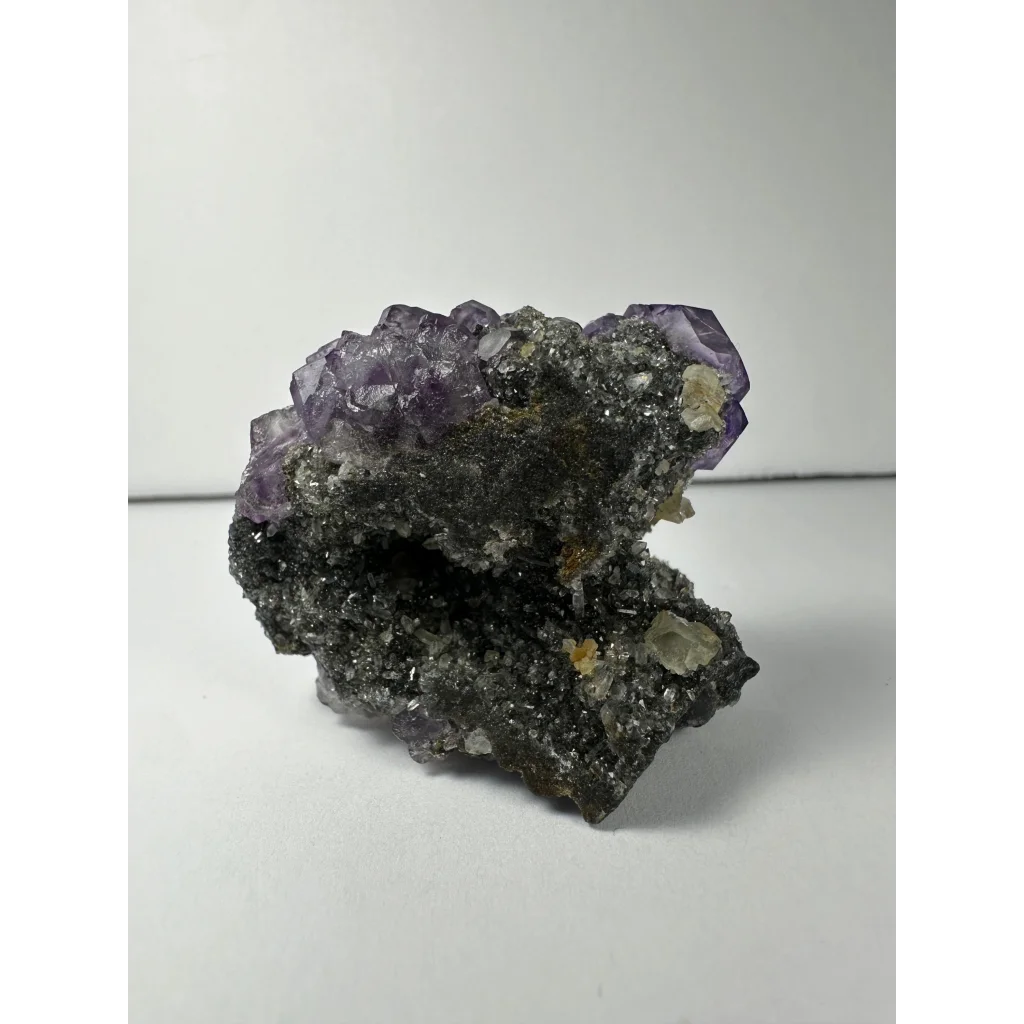 Stunning purple dodecahedral fluorite cluster from China
